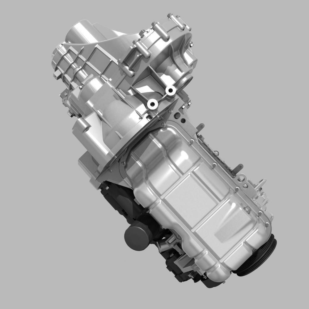 Engine with Transmission 3D model_14