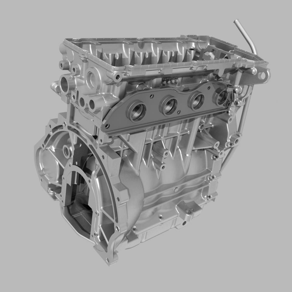 Engine with Transmission 3D model_17