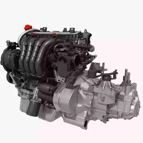 Engine with Transmission 3D model