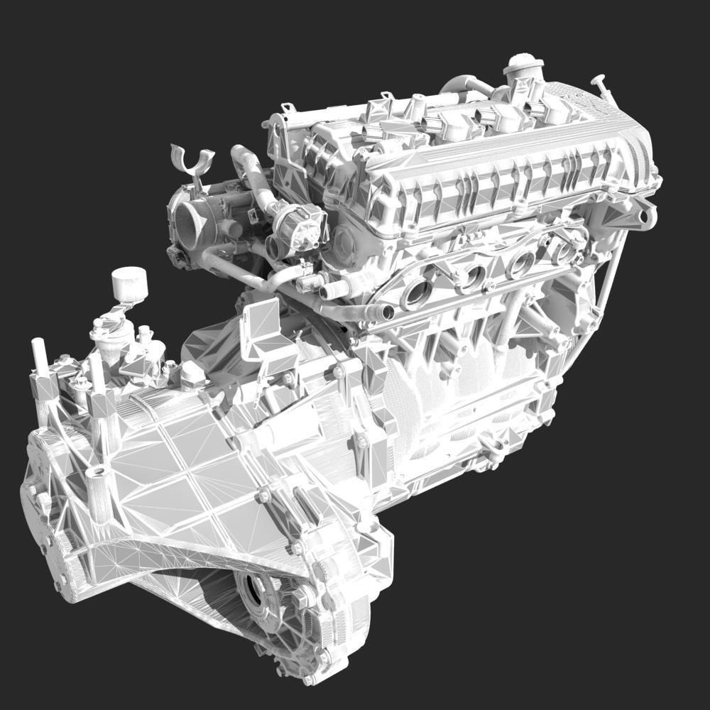 Engine with Transmission 3D model_24