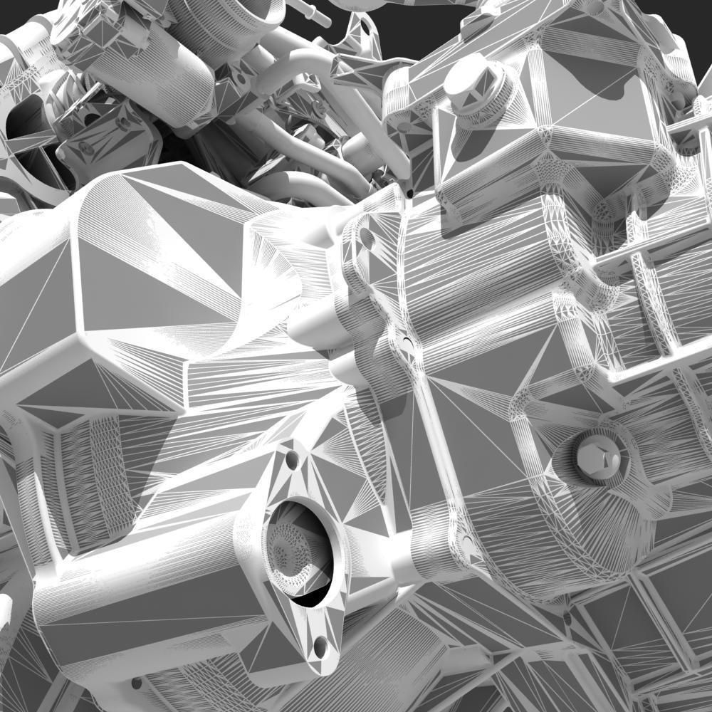 Engine with Transmission 3D model_35