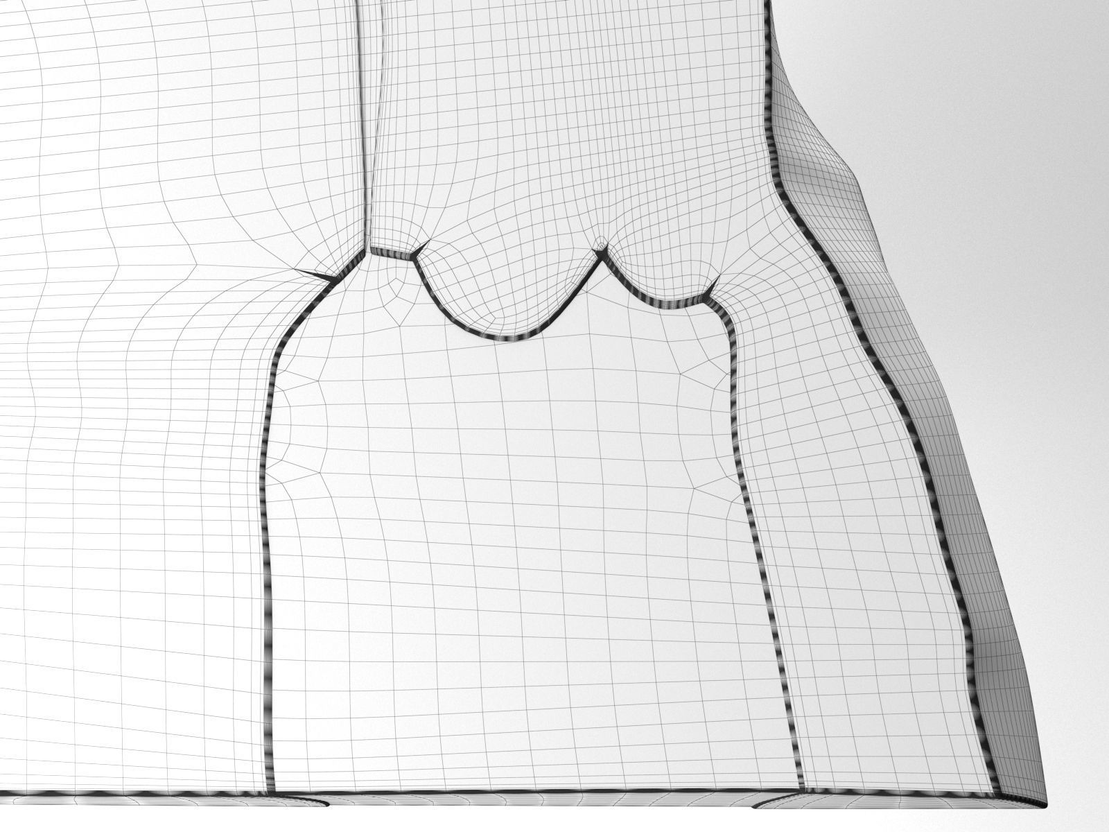 Cube Table 3D model_2