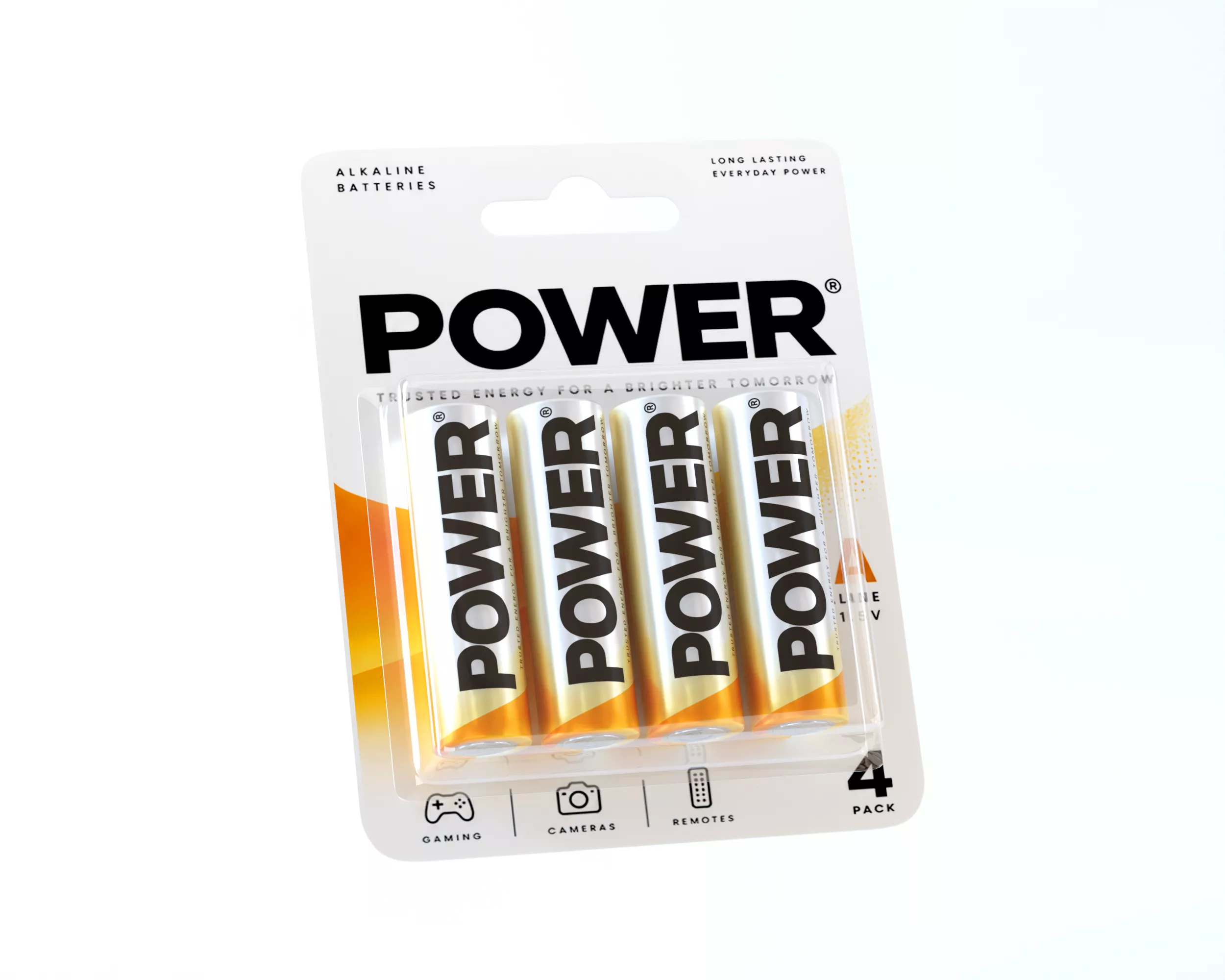AAA Battery Blister Packaging 3D model