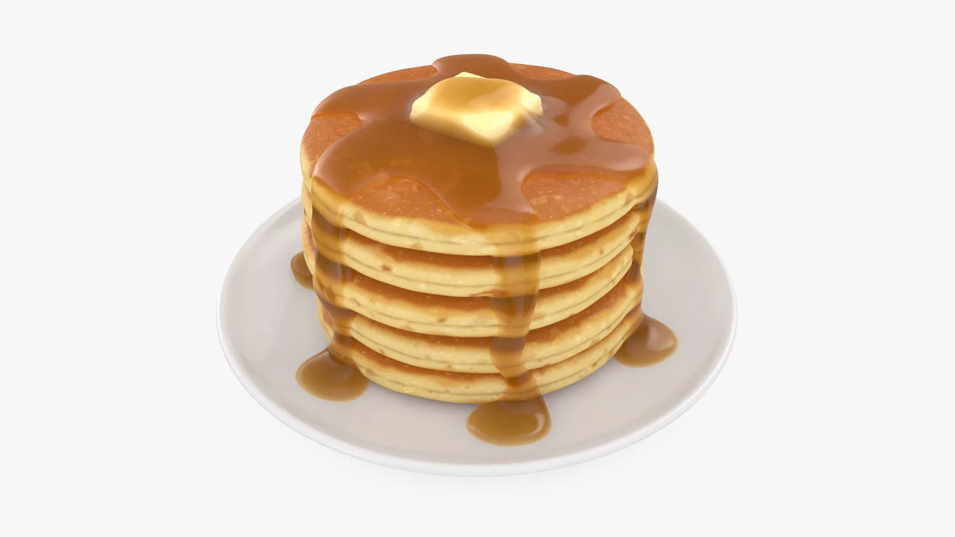 Pancakes Low-poly 3D model