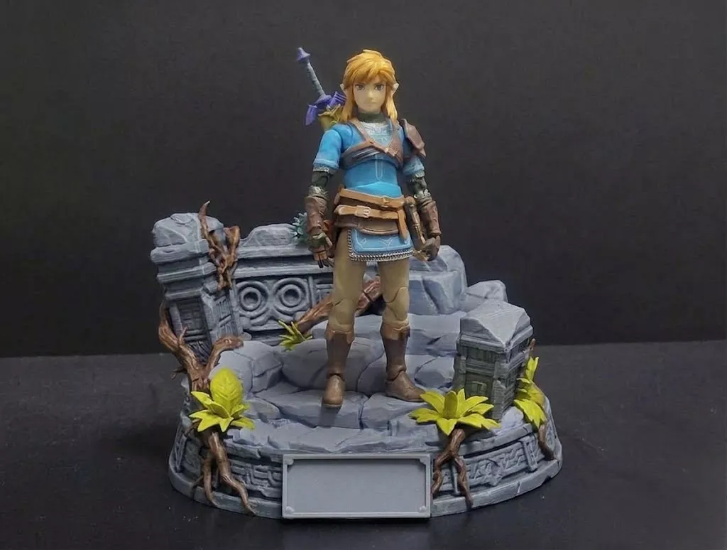FOREST BASE 2 - FIGURE STAND DIORAMA 3D PRINT 3D print model