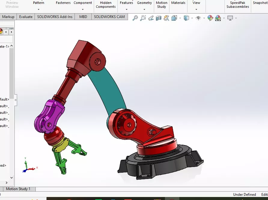 Industrial Robotic Arm 3D print model