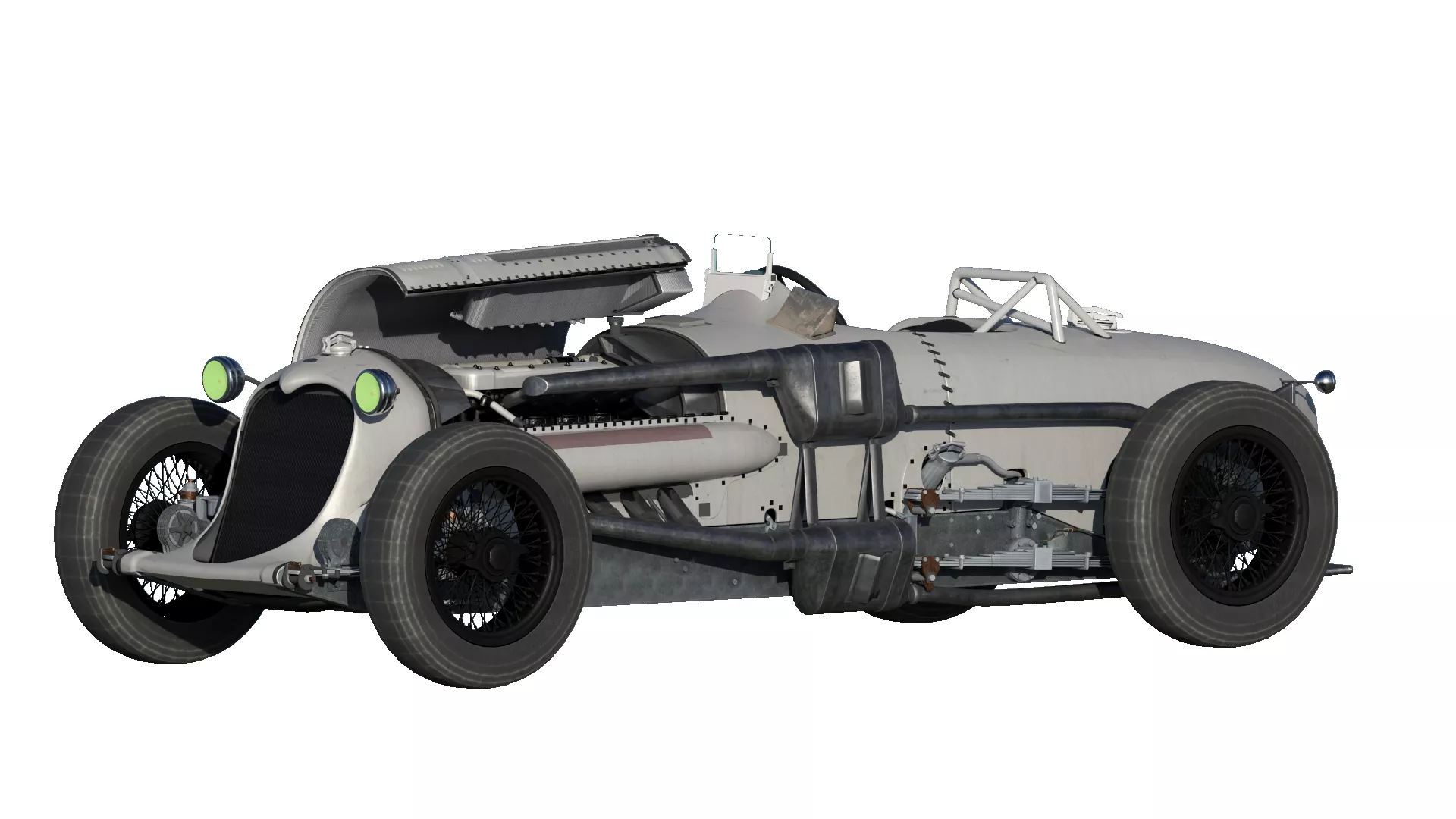 1930s US AERO-ENGINED RACE CAR 3D model