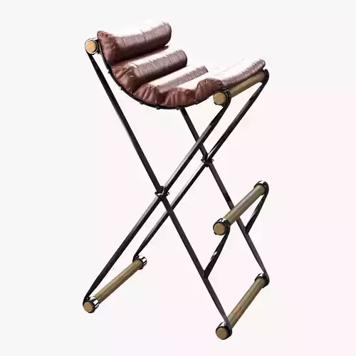 Custom made bar chair 2 3D model
