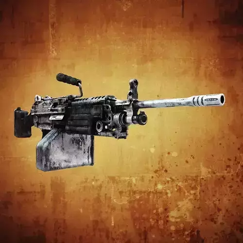M249 Machine gun low poly Low-poly 3D model