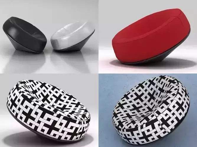 Spin four different chairs