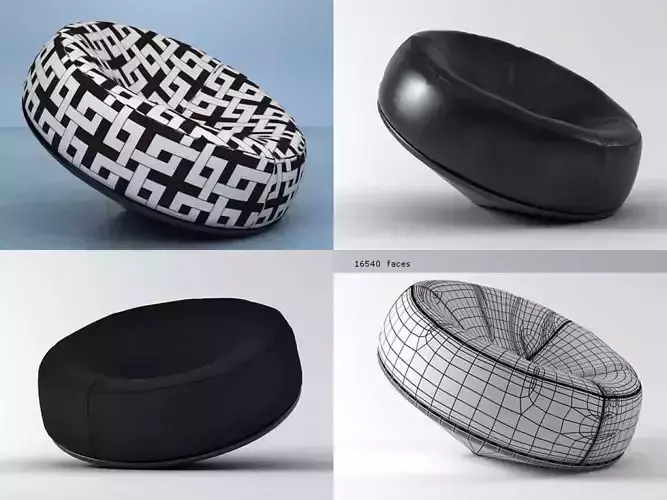 Spin four different chairs