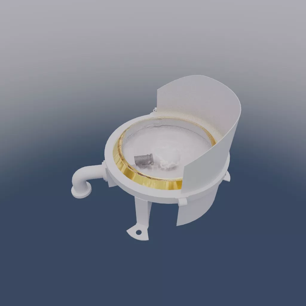 Olympic and Titanic deck lamp with shielding Free 3D model