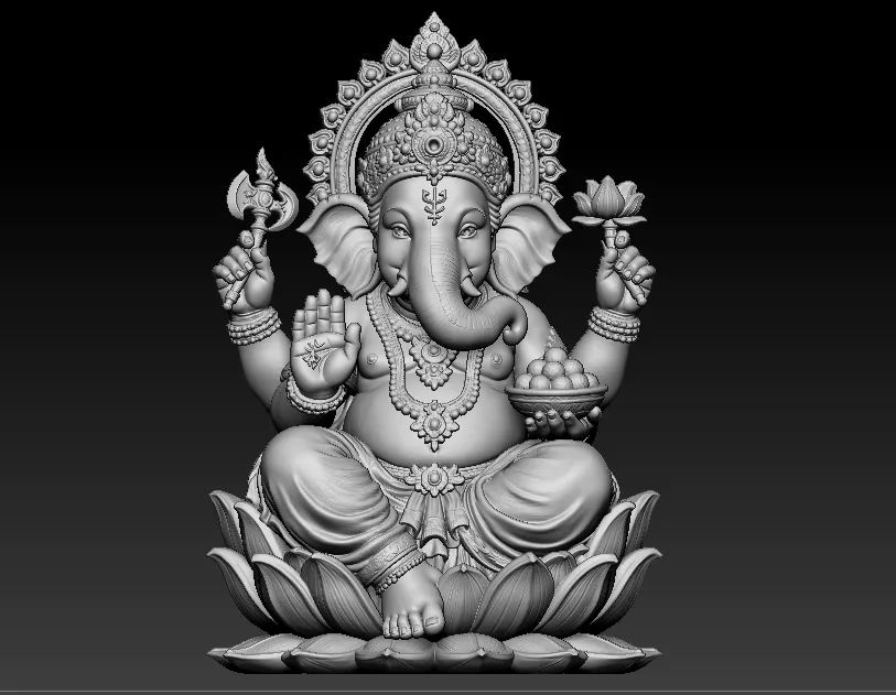 ganesh 3d printed unique model 3D print model