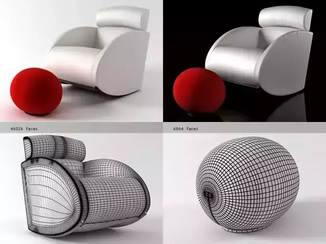 Mama Armchair and Tatino Footstool