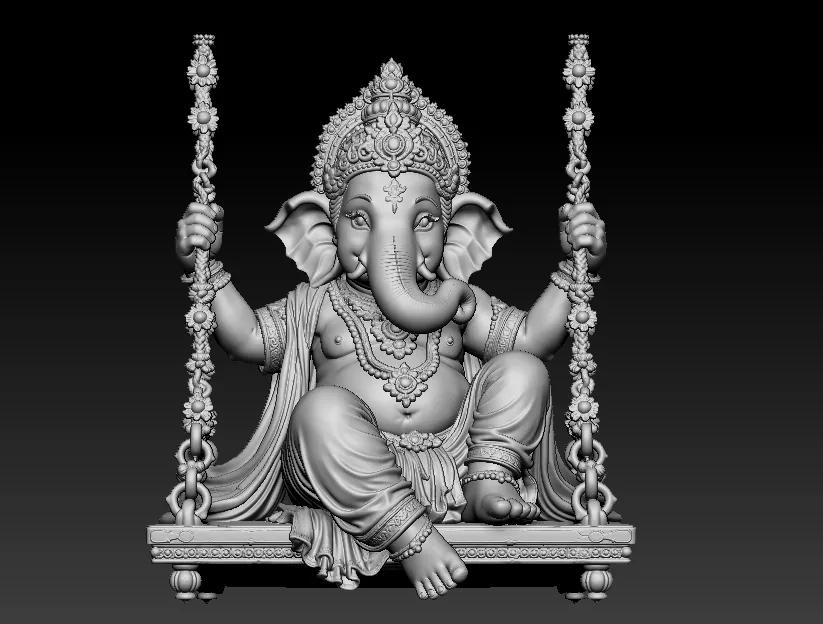 ganesh 3d unique printed model 3D print model