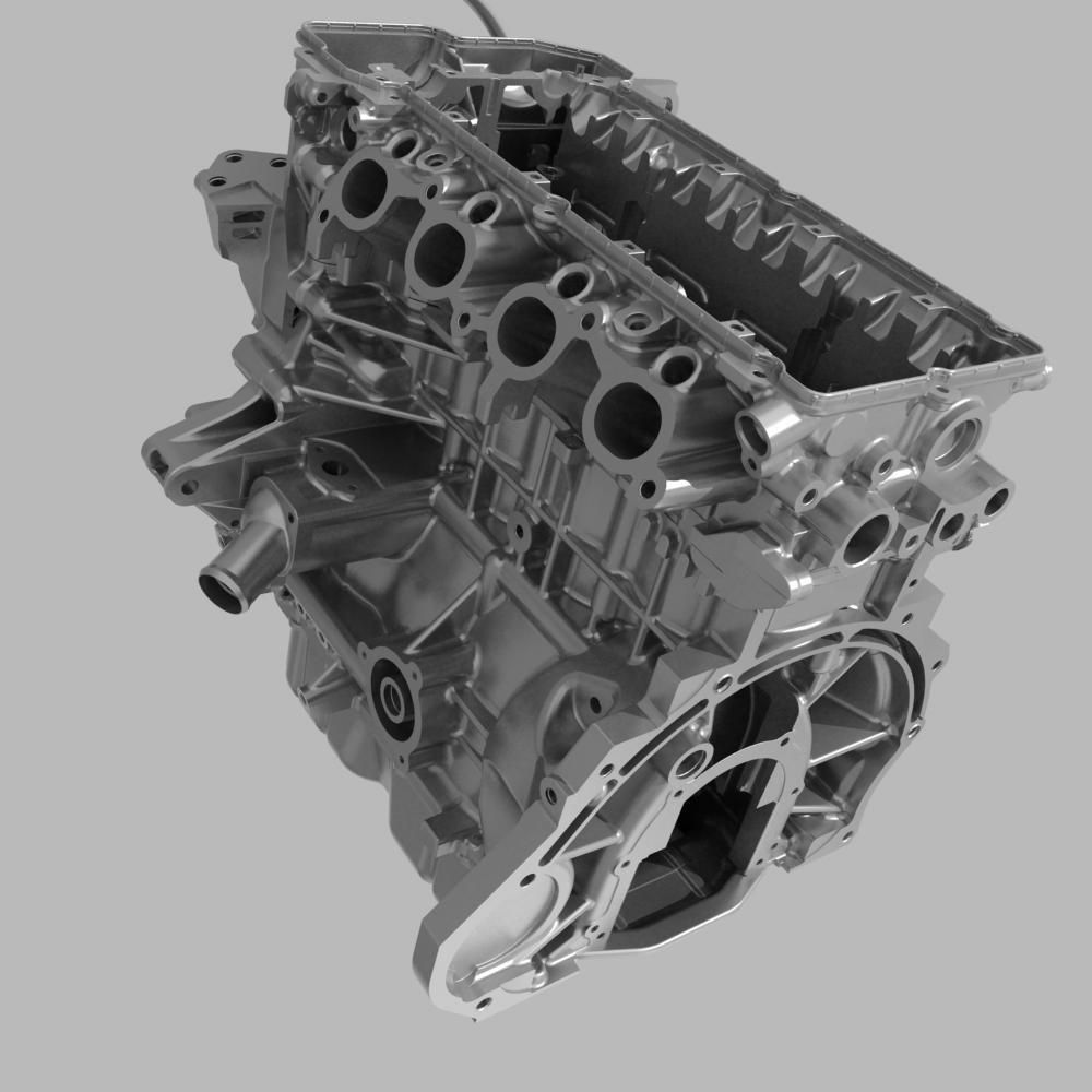 Engine with Transmission Exhaust 3D model_18