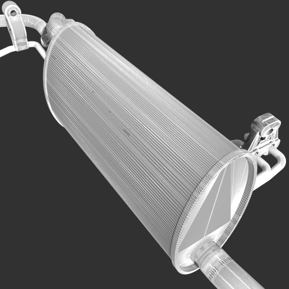 Engine with Transmission Exhaust 3D model_32