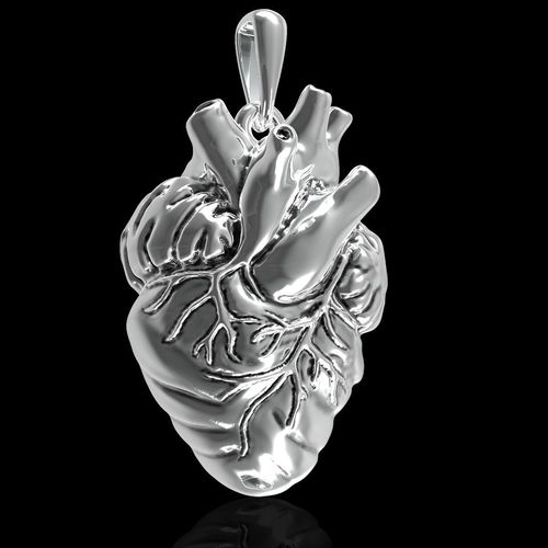 pendant heart 3D print model