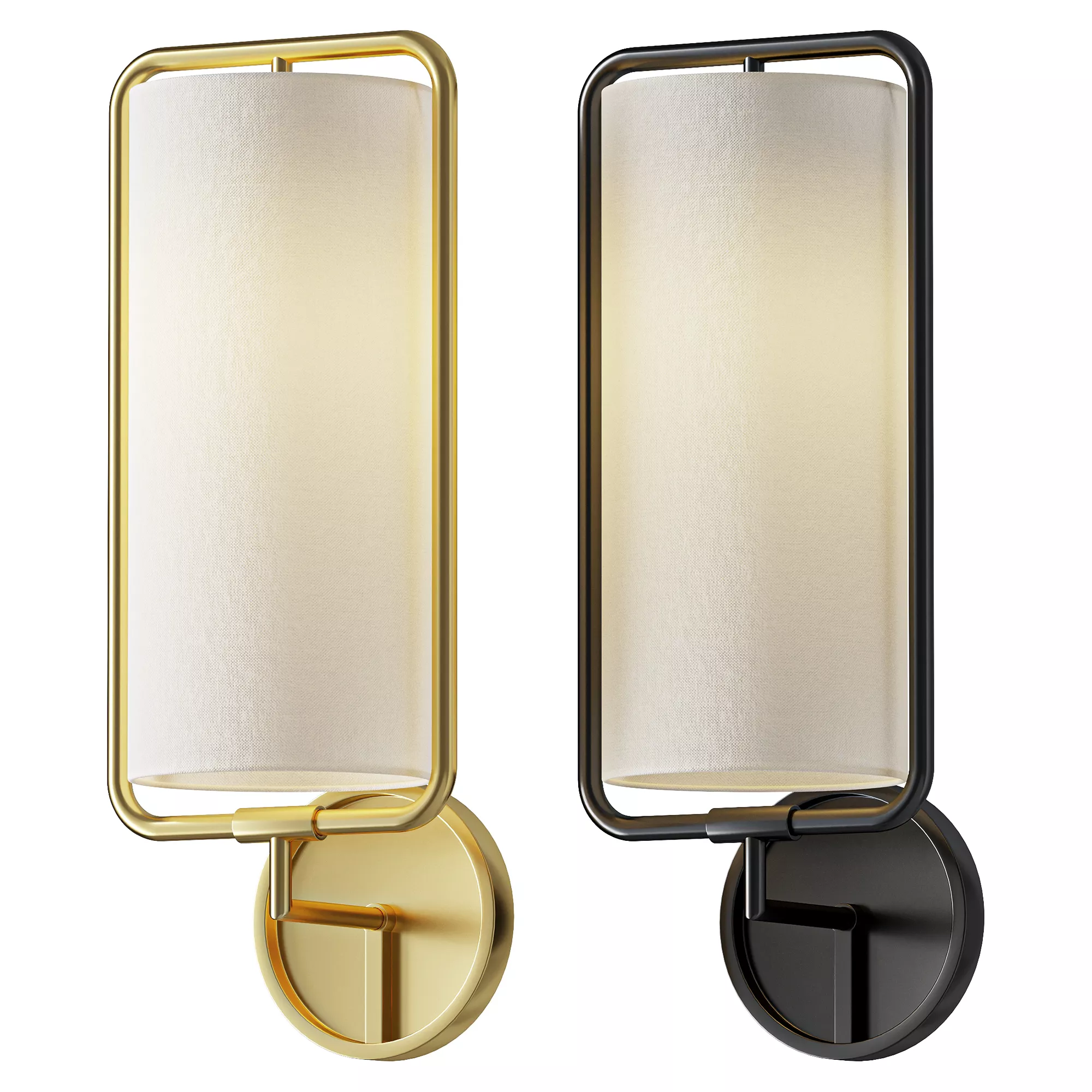 Regina Andrew Geo Rectangle Wall Light 3D model