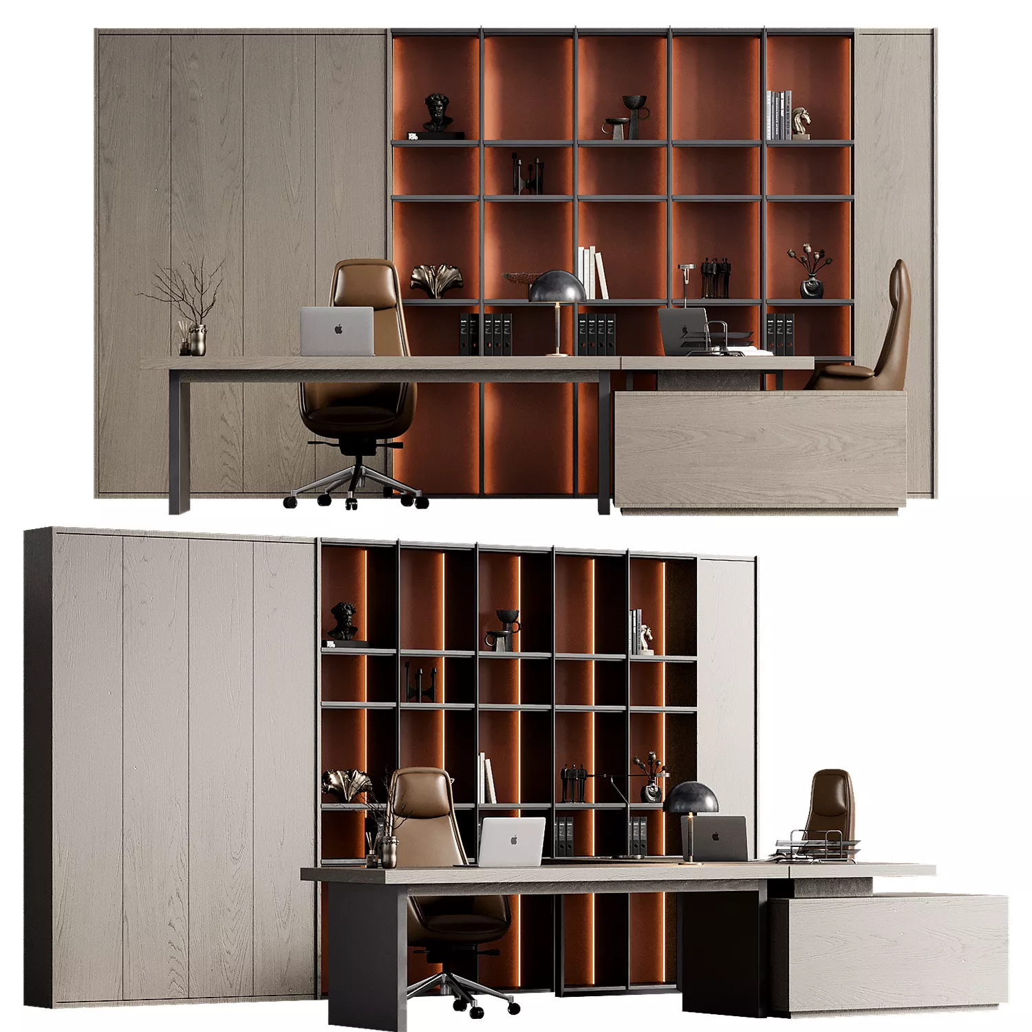 Boss Desk Office Furniture 64 3D model