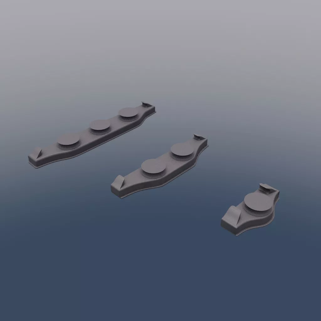 Olympic and Titanic forecastle roller fairleads 3D model