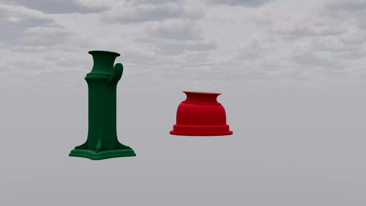 Olympic Titanic well deck roller fairleads 3D model