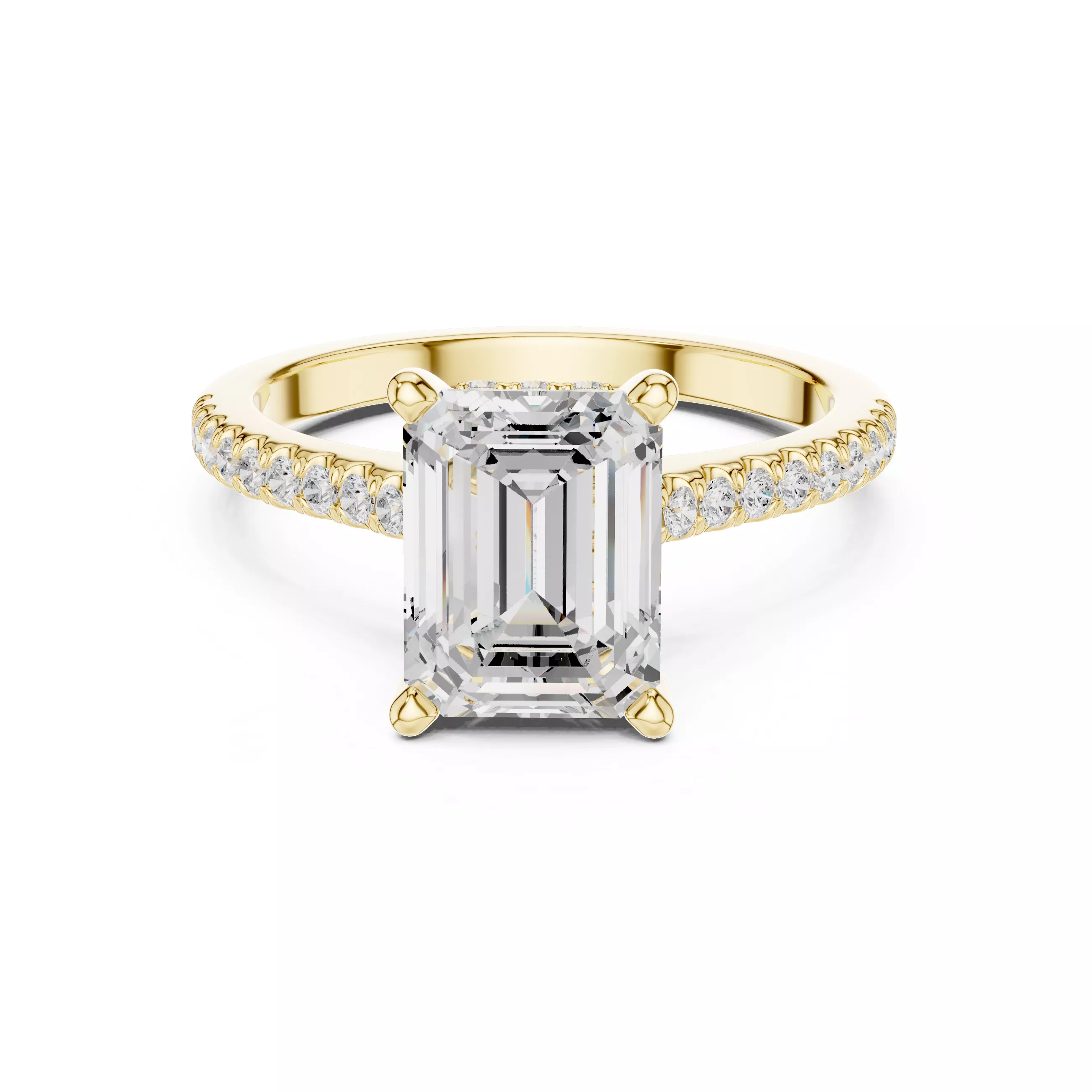 Round Engagement Wedding Ring 3D print model