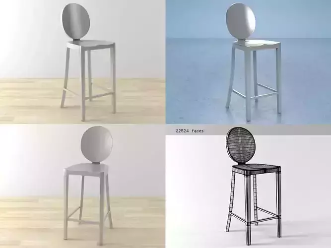 Kong Counter Stool 3D model