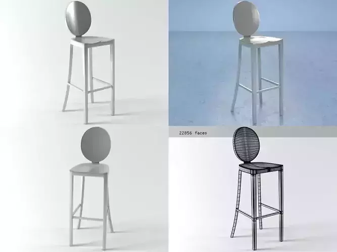 Kong Barstool 3D model