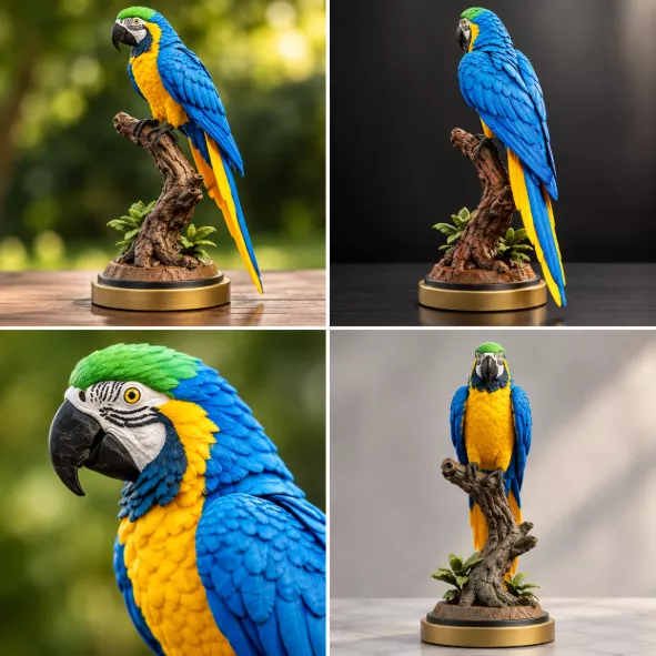 Ara Parrot 3D Model 3D print model