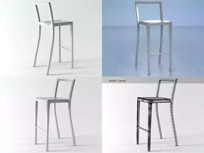 Icon Barstool 3D model
