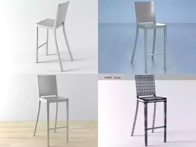 Hudson Barstool 3D model