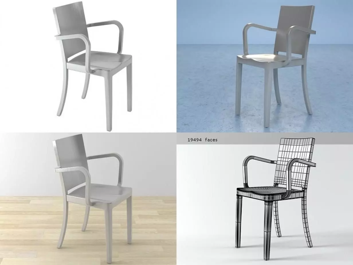Hudson Armchair 3D model_0