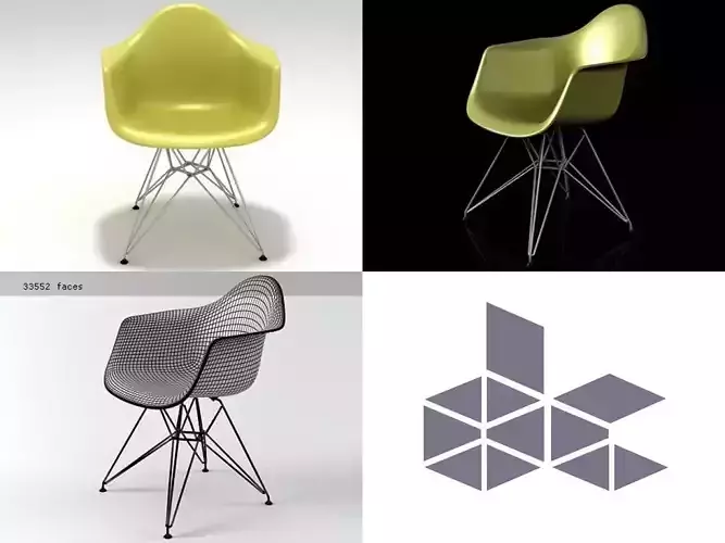 Eames Plastic Armchair DAR