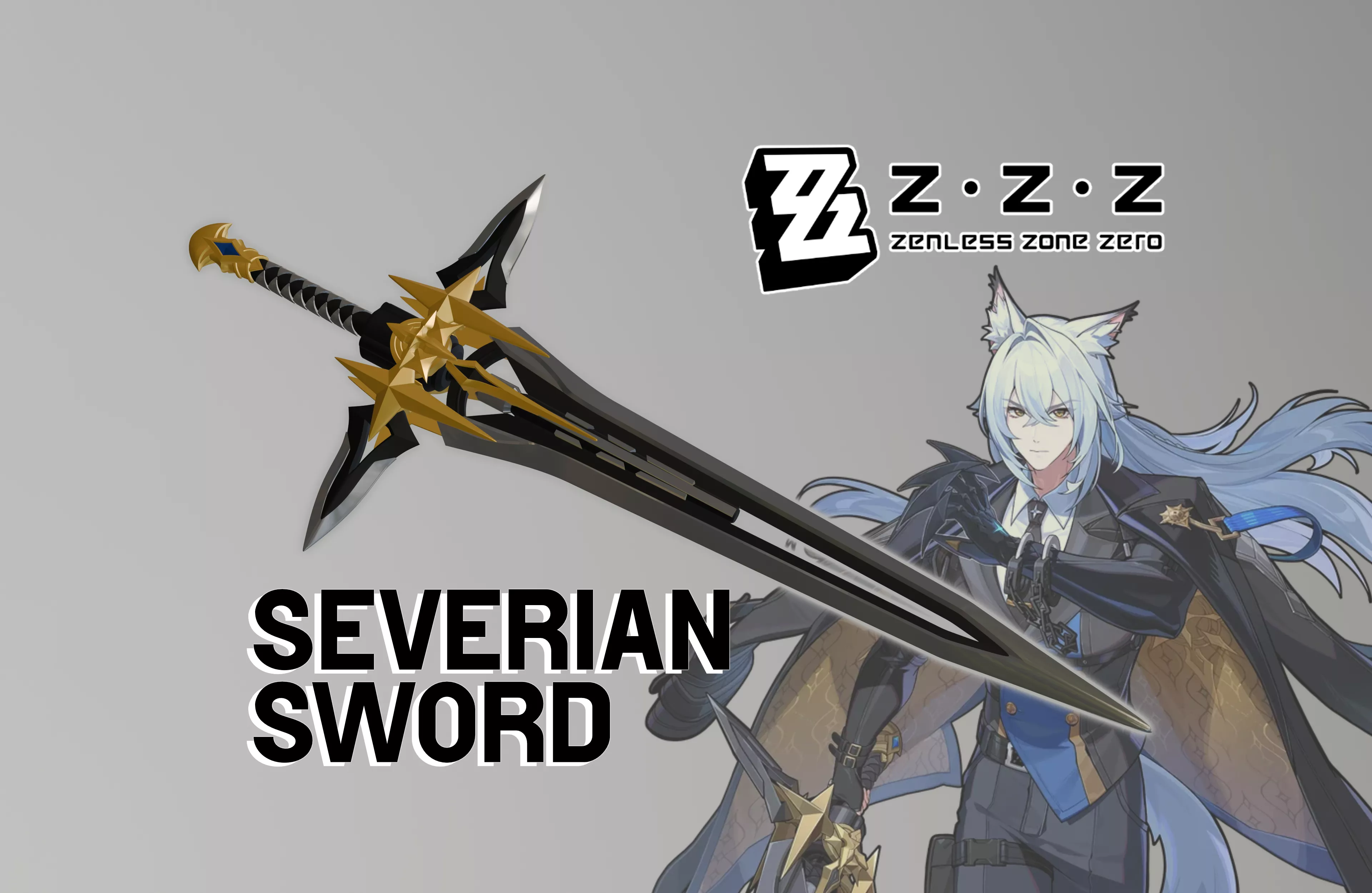 Zenless Zone Zero - Severian Lowell Sword 3D print model