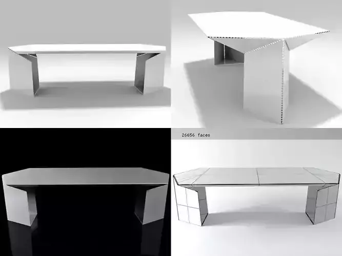 Bent Table  3D model
