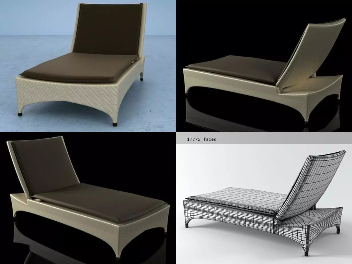 Marrakesh Beach Chair 3D model_1