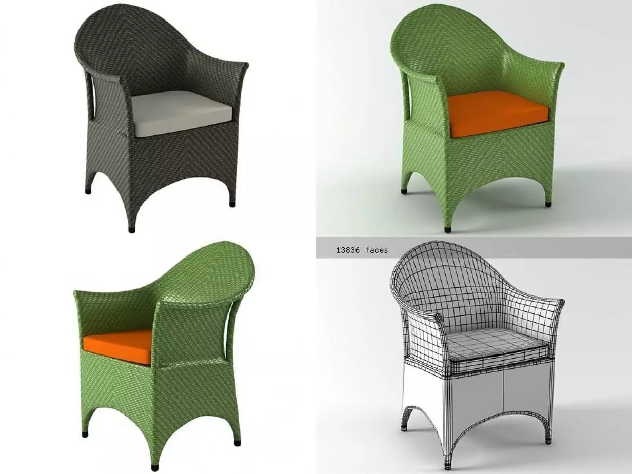 Marrakesh Armchair 3D model_1