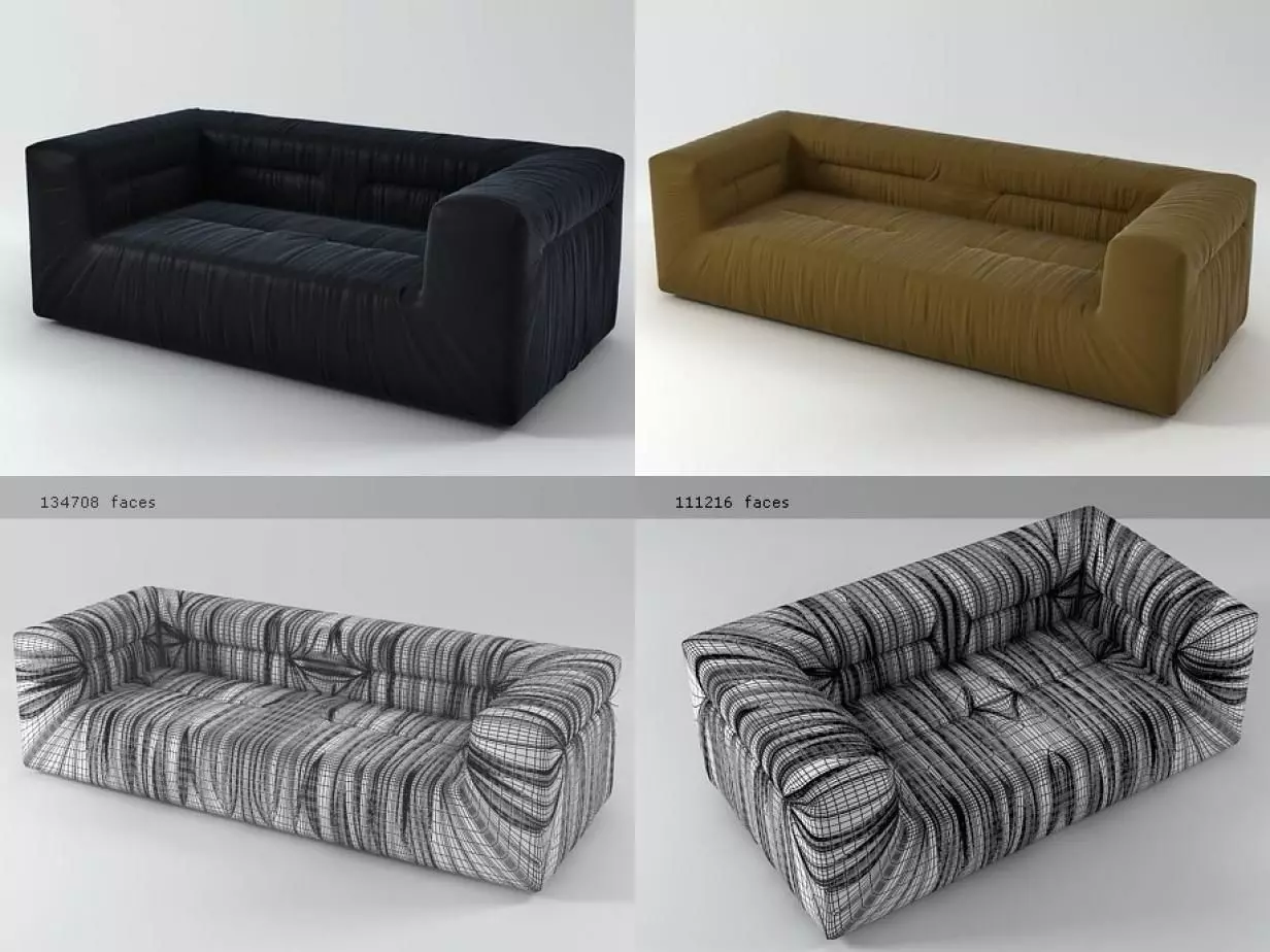 Nuvola Sofa 3D model_0