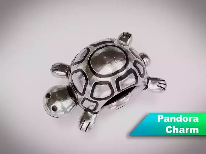 Turtle Pandora Charm 3D model