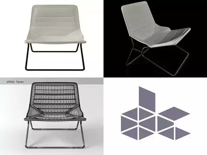 F four different chairs