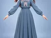 3D model Disney Anime Blue Princess Female Fantasy Character VR / AR ...