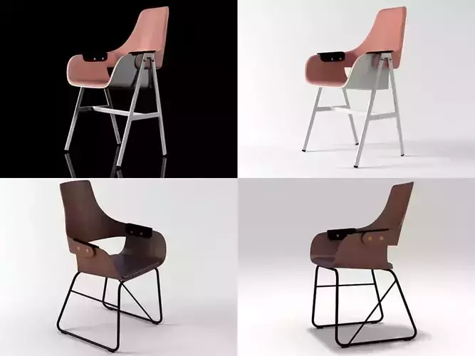 Showtime Chair High 3D model