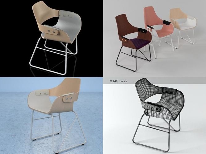 Showtime Chair Low 3D model