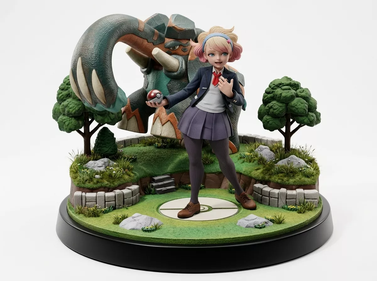 Peonia and Copperajah - Pokemon 3D print model