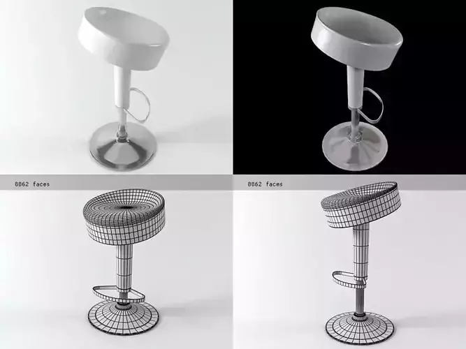 white barstool