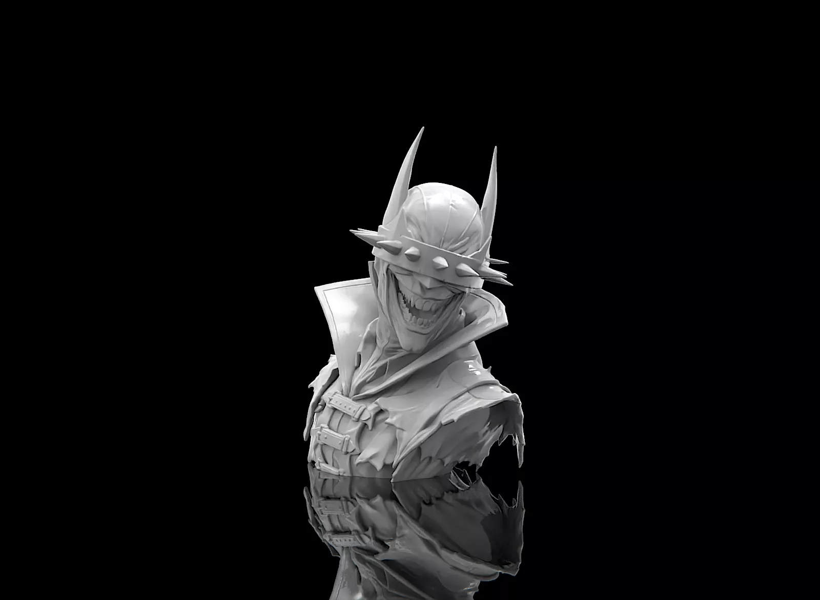 The Batman Who Laughs Premium Bust 15 cm ready to print 3D print model
