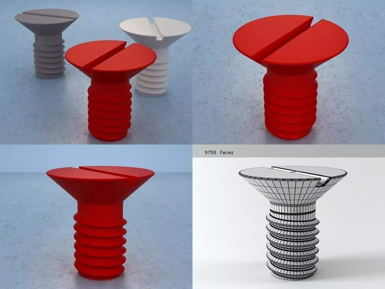 Screw Table 3D model_0