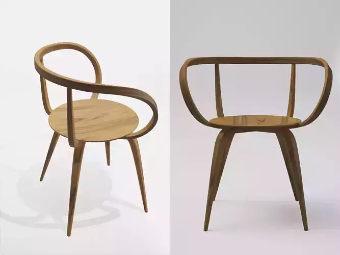 Pretzel Chair 3D model