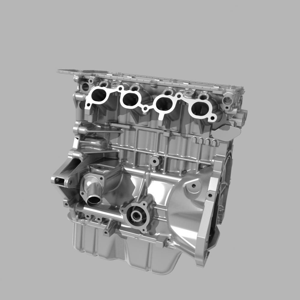 Mitsubishi Engine 3D model_17